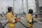 Хабаровские энергетики и пожарные отработали совместные действия при ликвидации загорания на подстанции