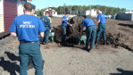Сотрудники 8 отряда федеральной противопожарной службы по Хабаровскому краю помогали благоустраивать поселок Бельго Комсомольского района