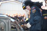 Показательную тренировку по реагированию на ДТП провели спасатели для добровольцев Российского Союза спасателей (фото)