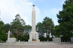 Пограничники России и Китая возложили венки к памятнику советским морякам-амурцам в Фуюане