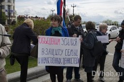 Шествие за традиционные нравственные и семейные ценности", прошедшее в Хабаровске
