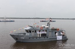 В Хабаровске на праздновании Дня ВМФ катеру класса "Нерей" было присвоено имя Ивана Маслова