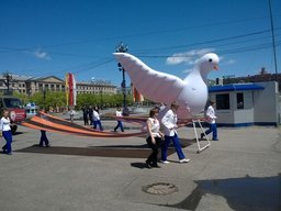В Хабаровске определили лучшую колонну на День города 
