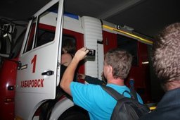 Хабаровские блогеры провели ночь в Пожарно-спасательной части города