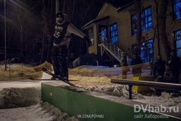 Хабаровские сноубордисты и лыжники и открыли первый сезон ночного катания