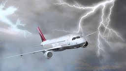 В самолёт, летевший в Хабаровск, попала молния