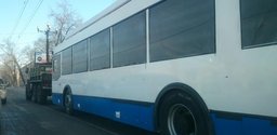 Как стало известно, 15 января в Хабаровск прибыл новый троллейбус