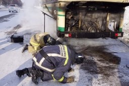 Никто не пострадал при загорании автобуса в Комсомольске-на-Амуре