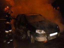 В Комсомольске огнеборцы ликвидировали загорание легкового автомобиля
