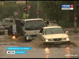 Комсомольск-на-Амуре накрыла непогода